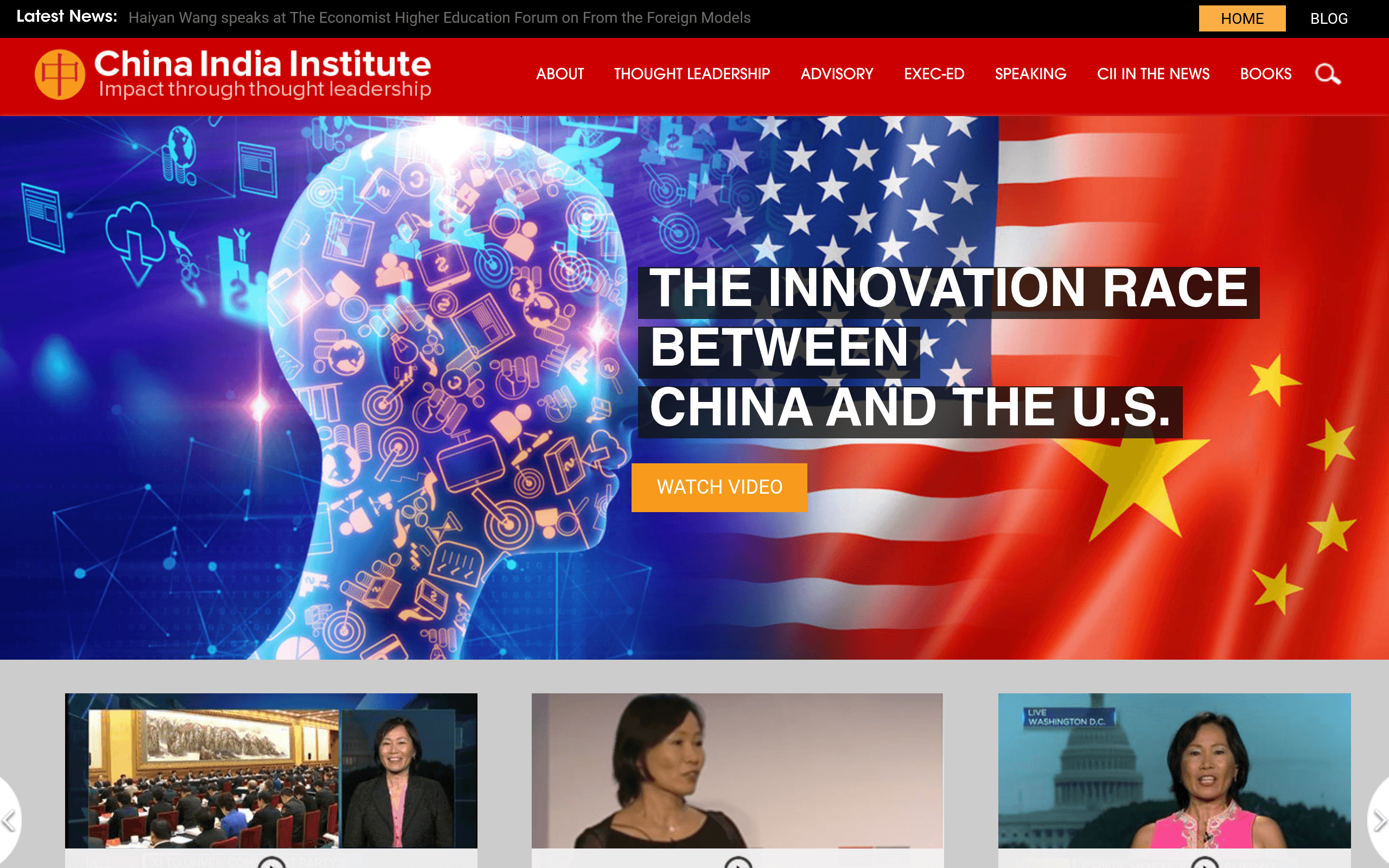 China India Institute website